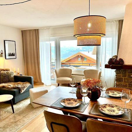 Window On Crans Montana, Appartement Avec Vue Sur Les Alpes Zewnętrze zdjęcie